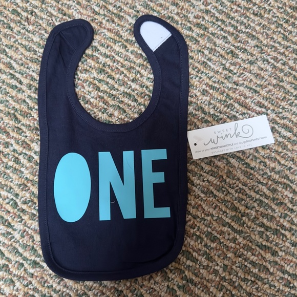 Sweet Wink Other - NEW Sweet Wink Blue One Year Old Bib